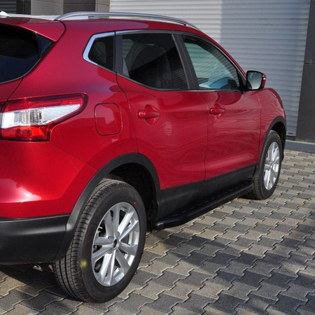 Stopnie boczne, czarne - Nissan X-Trail T30 2002-2007 (długość: 171 cm) 01655954